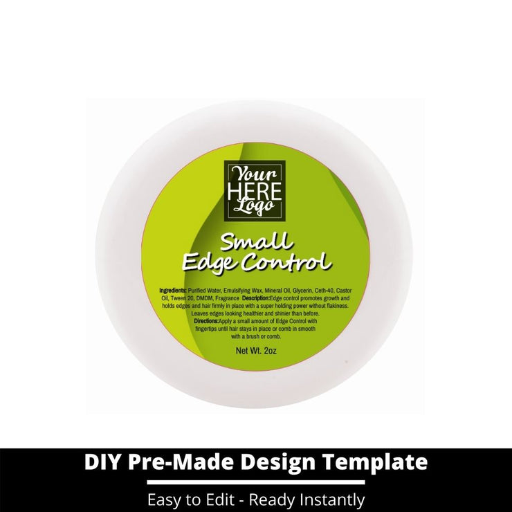 Small Edge Control Top Label Template 234