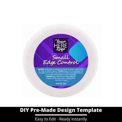 Small Edge Control Top Label Template 235