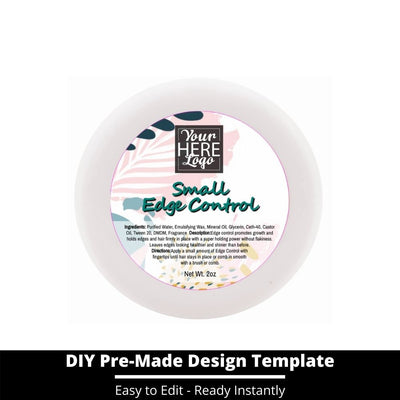 Small Edge Control Top Label Template 236