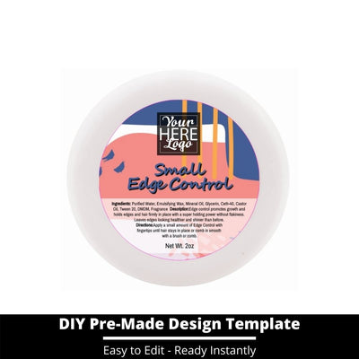 Small Edge Control Top Label Template 237