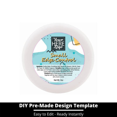 Small Edge Control Top Label Template 238