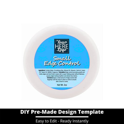 Small Edge Control Top Label Template 241