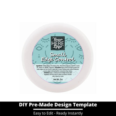 Small Edge Control Top Label Template 242