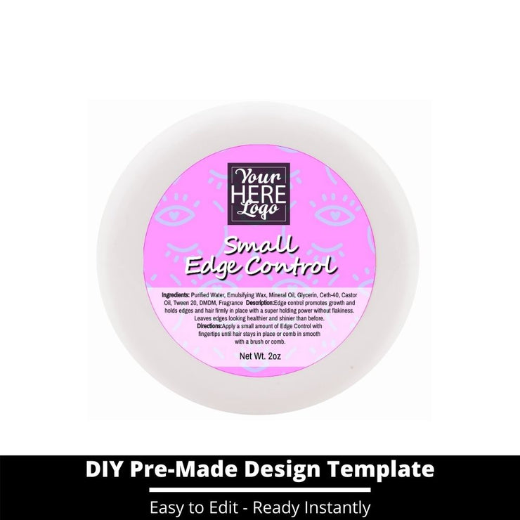 Small Edge Control Top Label Template 243