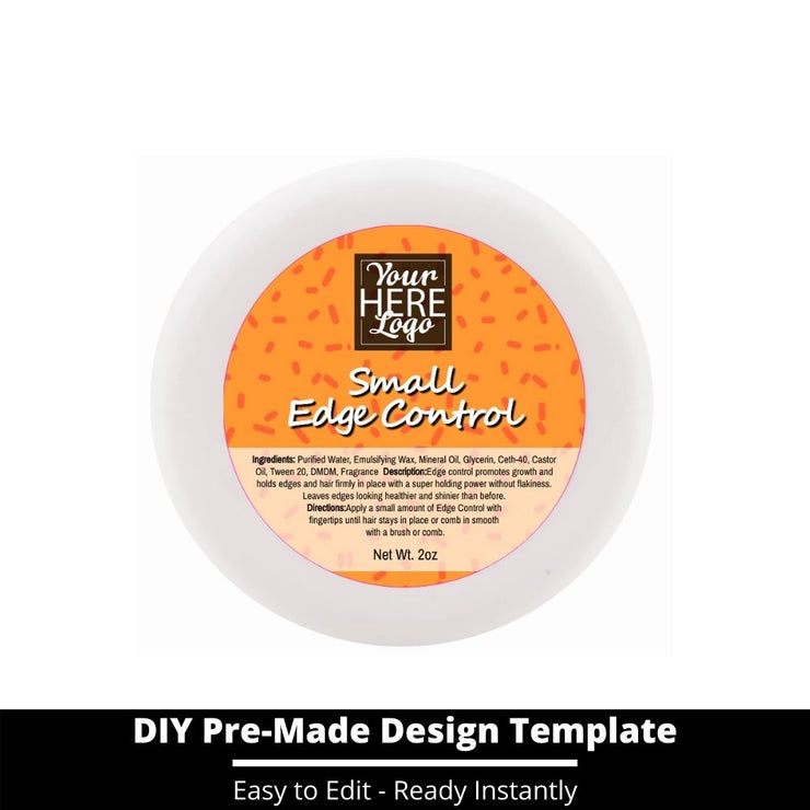 Small Edge Control Top Label Template 244
