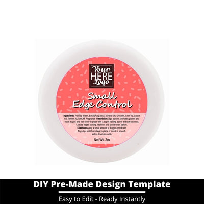 Small Edge Control Top Label Template 245