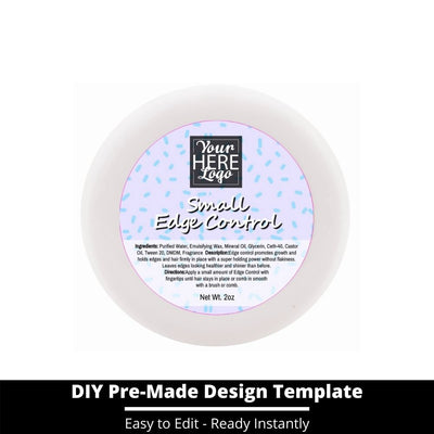 Small Edge Control Top Label Template 246
