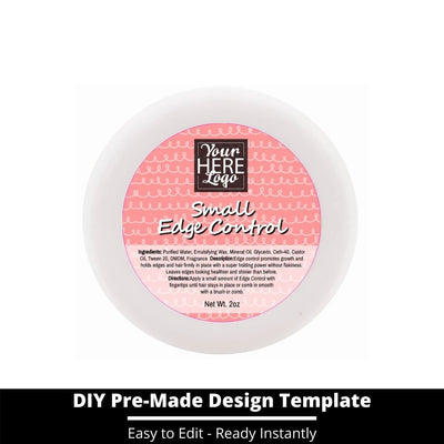 Small Edge Control Top Label Template 247