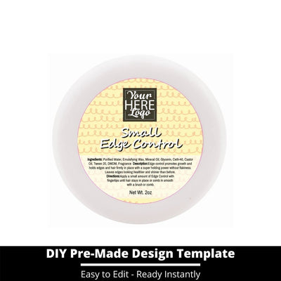 Small Edge Control Top Label Template 248