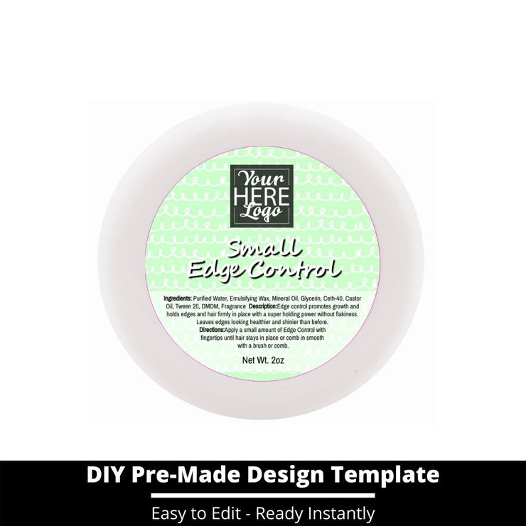 Small Edge Control Top Label Template 249