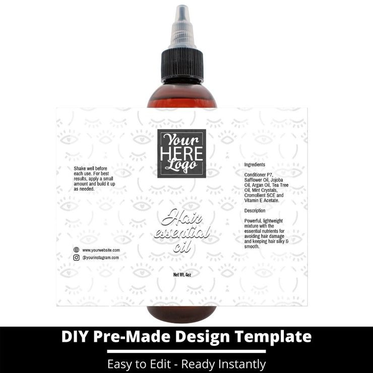 Hair Essential Oil Design Template 250