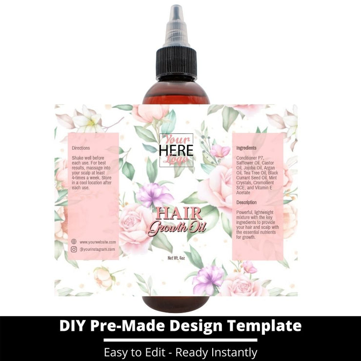 Hair Growth Oil Template 108