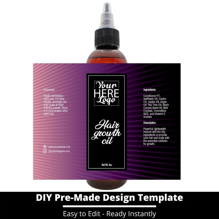 Hair Growth Oil Template 64
