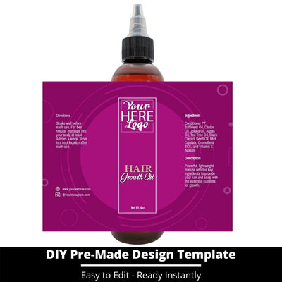 Hair Growth Oil Template 86