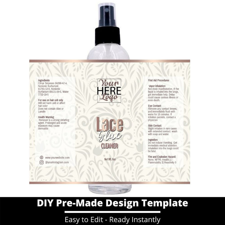 Lace Glue Cleaner Template 110