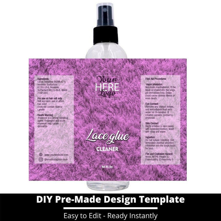 Lace Glue Cleaner Template 115