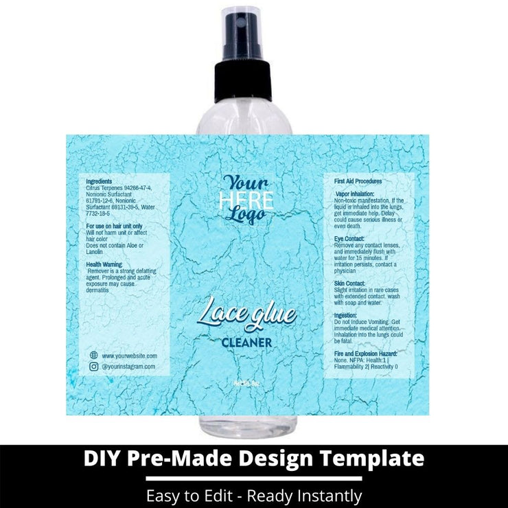 Lace Glue Cleaner Template 120