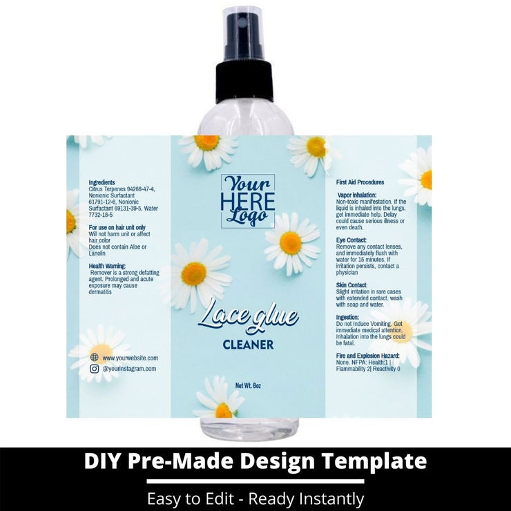 Lace Glue Cleaner Template 125