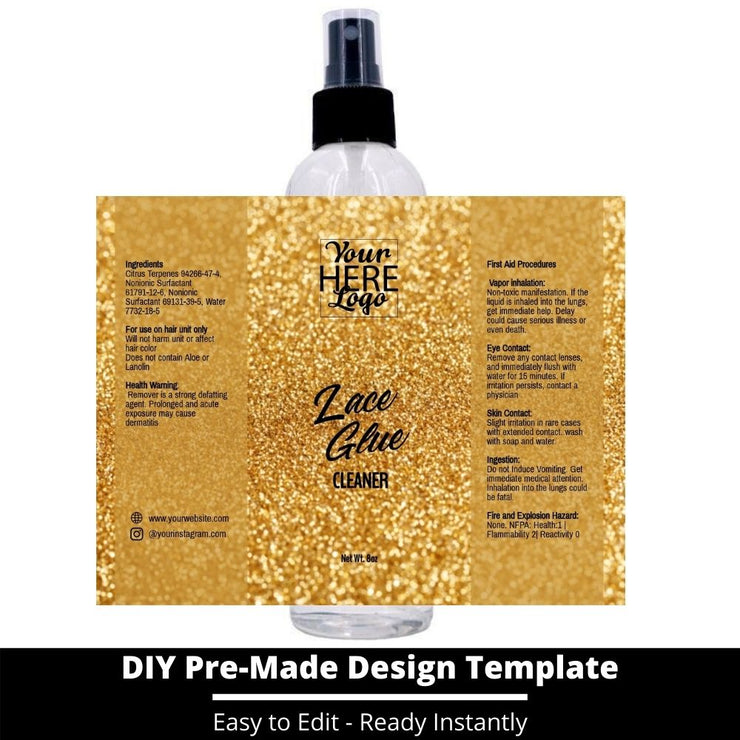 Lace Glue Cleaner Template 140