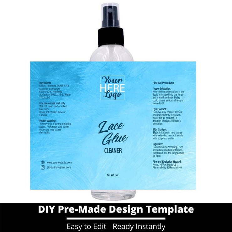 Lace Glue Cleaner Template 144