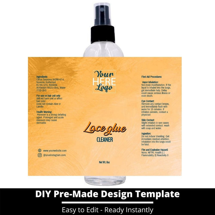 Lace Glue Cleaner Template 145