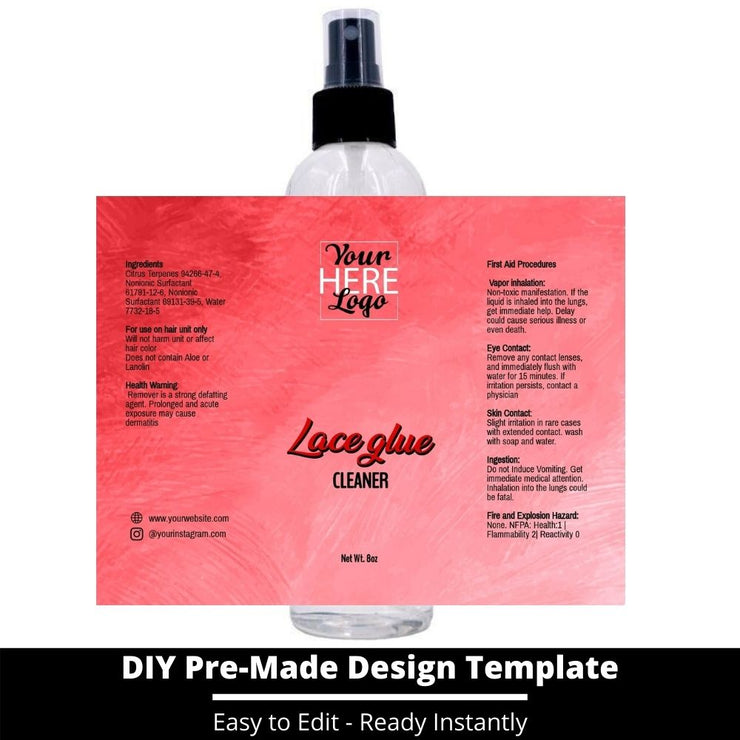 Lace Glue Cleaner Template 146