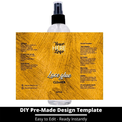Lace Glue Cleaner Template 150