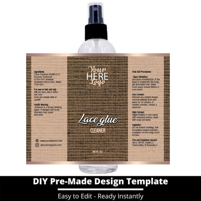 Lace Glue Cleaner Template 155