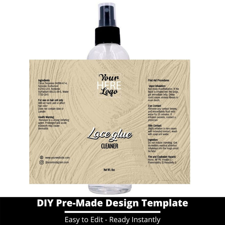 Lace Glue Cleaner Template 154