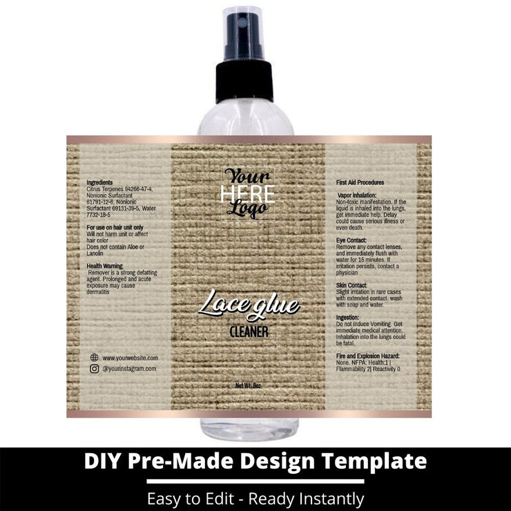 Lace Glue Cleaner Template 157