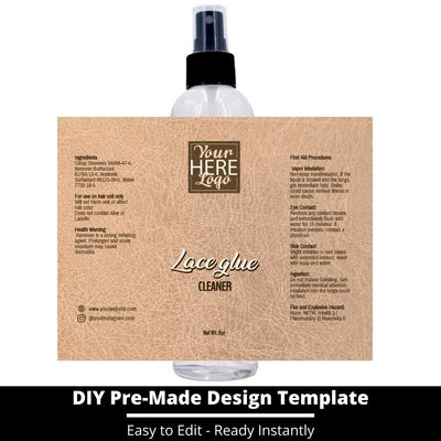 Lace Glue Cleaner Template 160