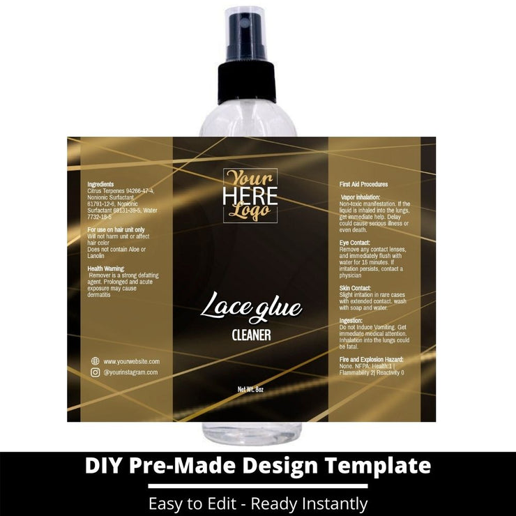 Lace Glue Cleaner Template 170