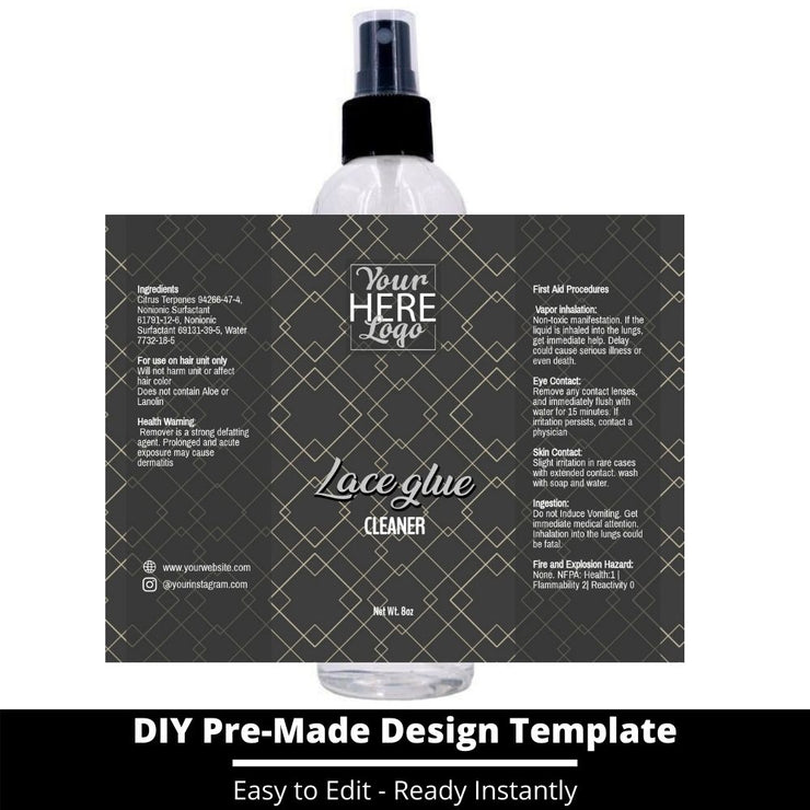 Lace Glue Cleaner Template 180