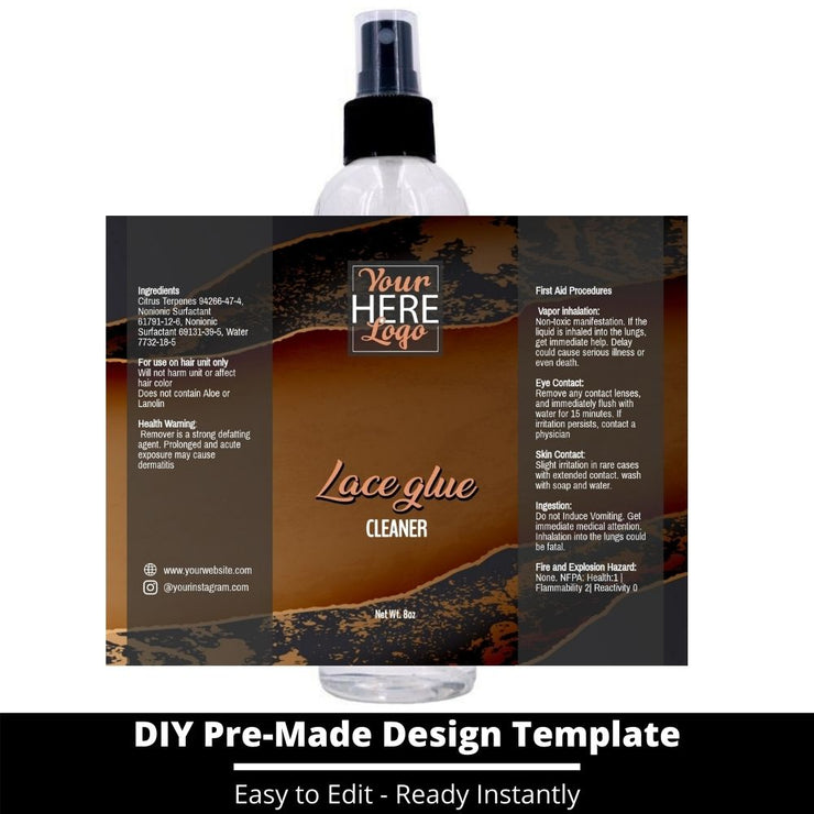 Lace Glue Cleaner Template 190