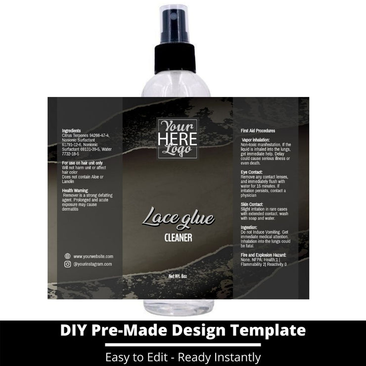 Lace Glue Cleaner Template 192