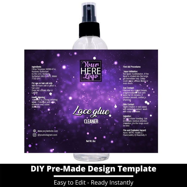 Lace Glue Cleaner Template 205