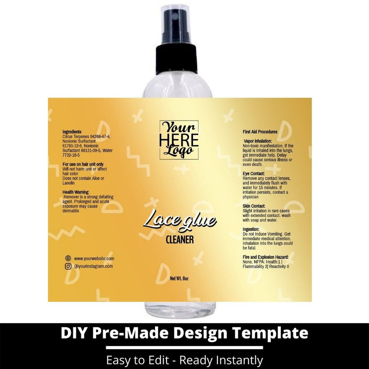 Lace Glue Cleaner Template 210
