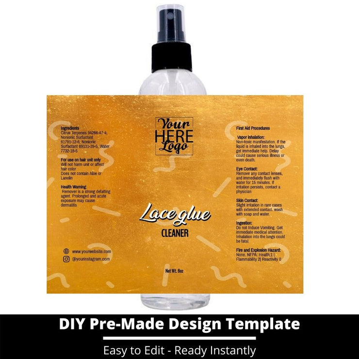 Lace Glue Cleaner Template 213