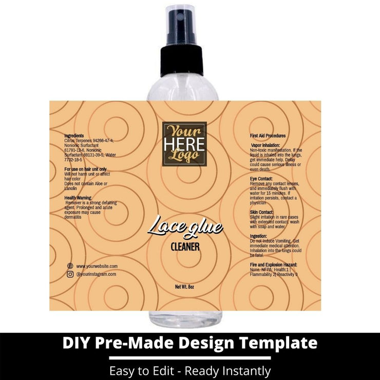 Lace Glue Cleaner Template 230