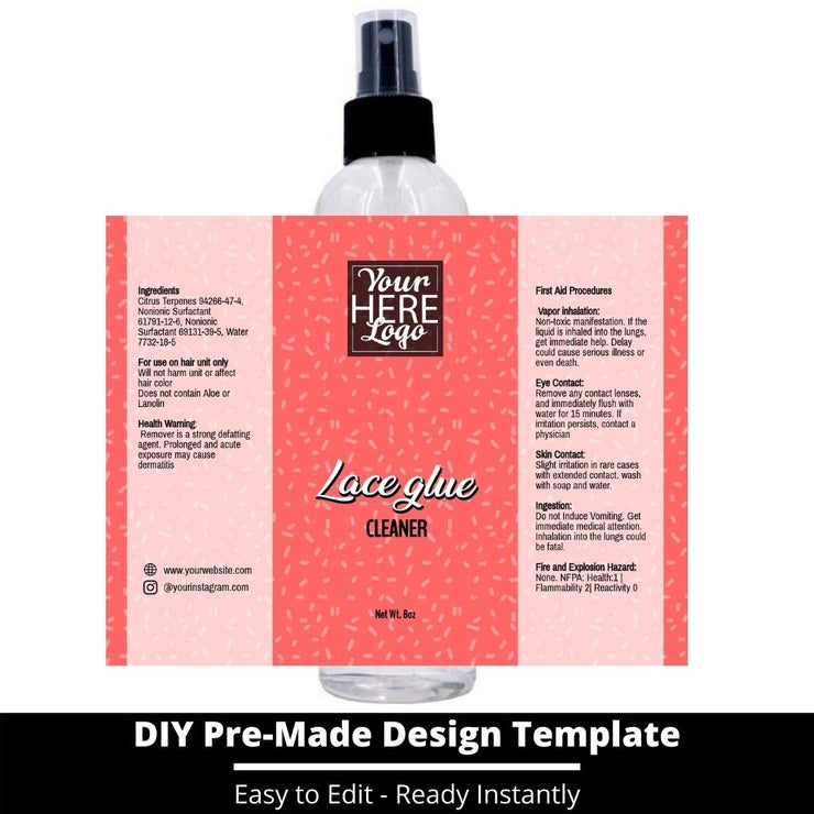 Lace Glue Cleaner Template 245