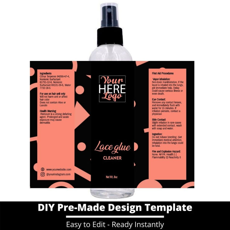Lace Glue Cleaner Template 39