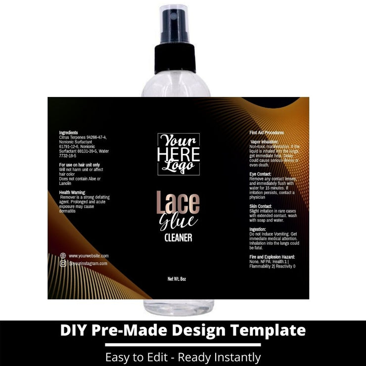 Lace Glue Cleaner Template 48