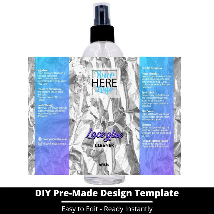 Lace Glue Cleaner Template 55