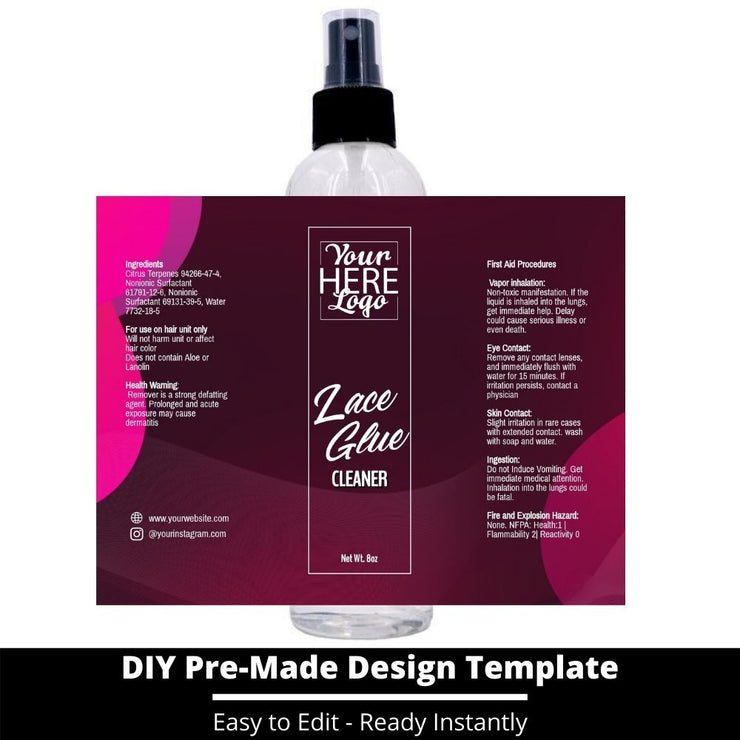 Lace Glue Cleaner Template 65