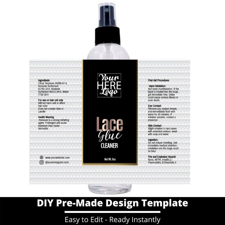 Lace Glue Cleaner Template 68