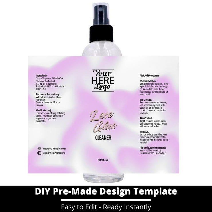 Lace Glue Cleaner Template 74