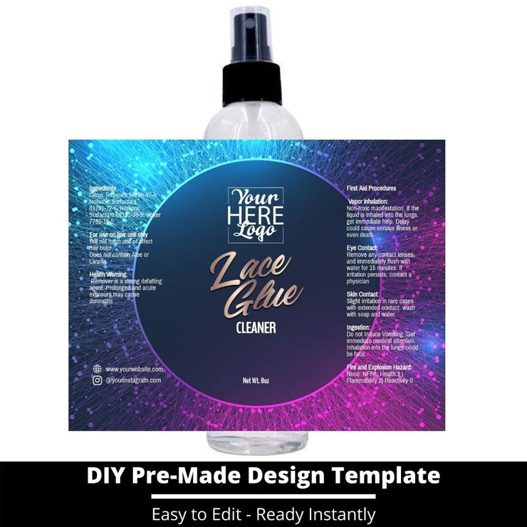 Lace Glue Cleaner Template 75