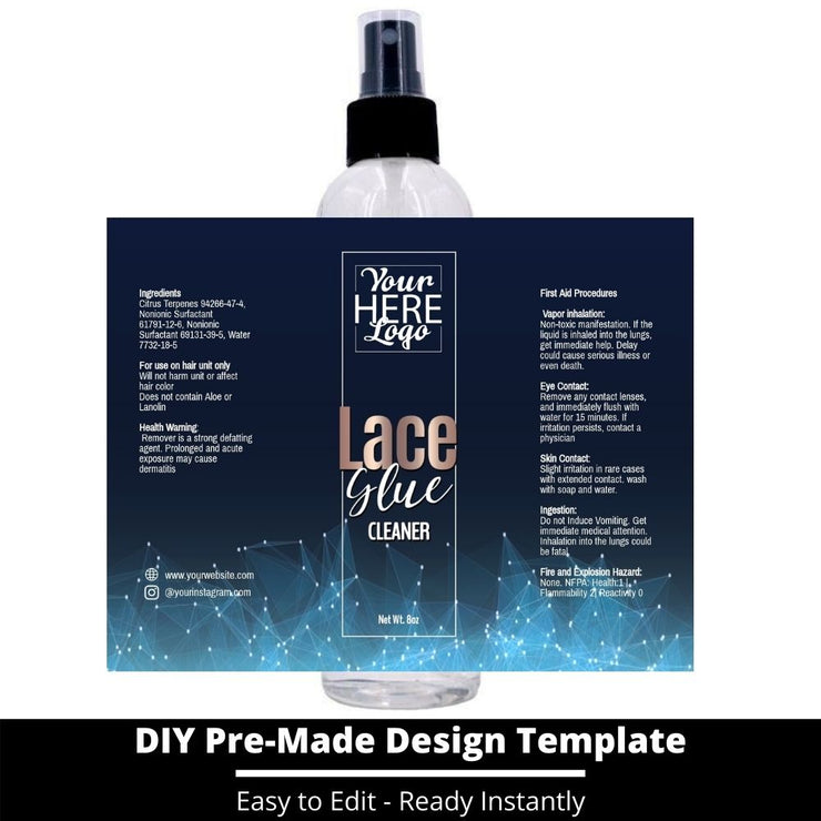 Lace Glue Cleaner Template 82