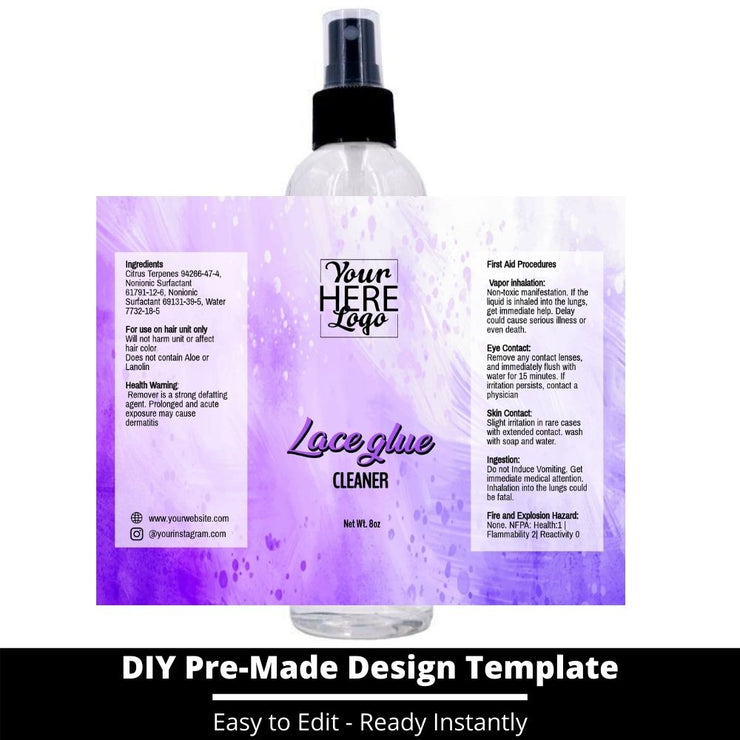 Lace Glue Cleaner Template 87