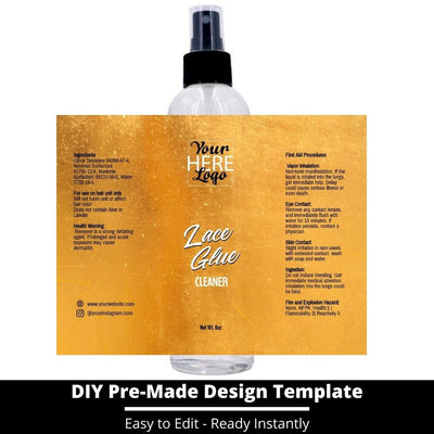 Lace Glue Cleaner Template 90